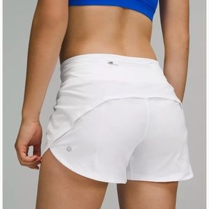 Lululemon White Speed Up Short